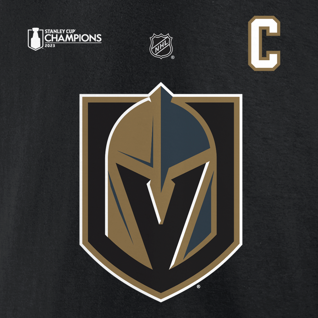 Vegas Golden Knights Fanatics Black Stanley Cup Champions Stone Player Tee