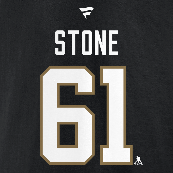 Vegas Golden Knights Fanatics Black Stanley Cup Champions Stone Player Tee