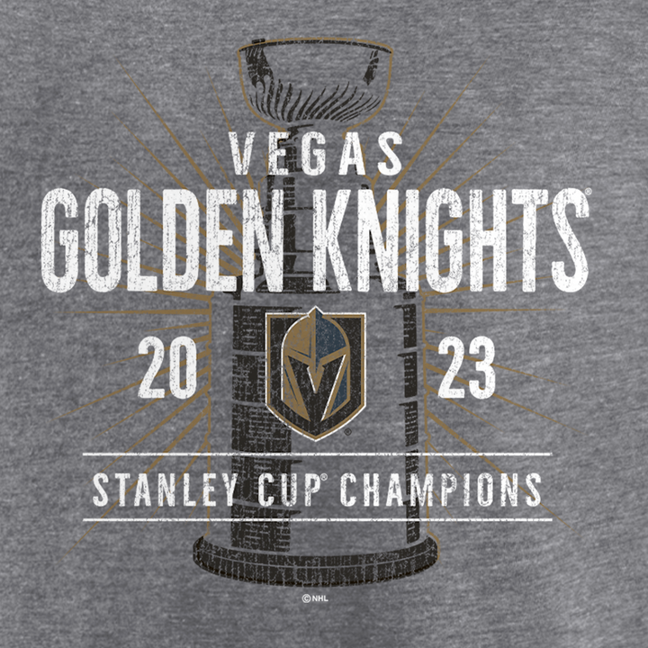 Vegas Golden Knights Stanley Cup Champions Gray Shootout Long Sleeve Tee
