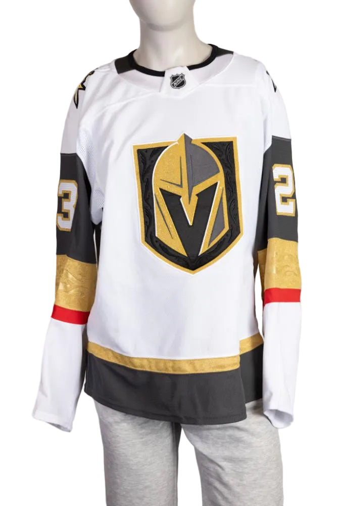Game-Worn:#23 Cole Reinhardt White Set 2 2025/26-20585 - Vegas Team Store
