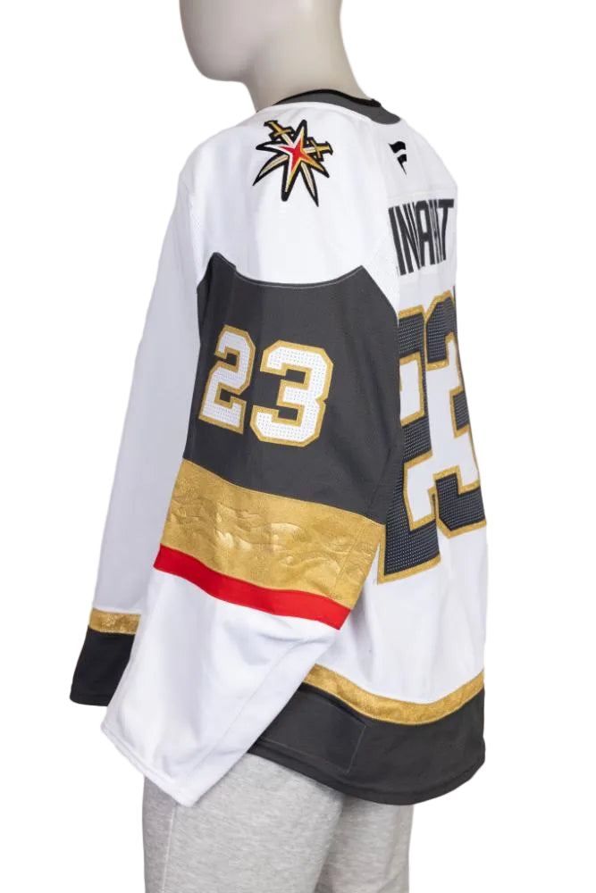 Game-Worn:#23 Cole Reinhardt White Set 2 2025/26-20585 - Vegas Team Store