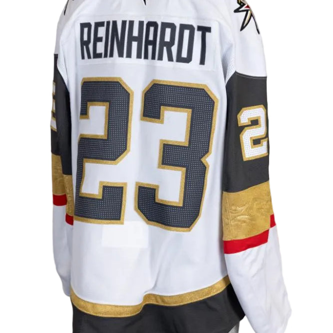 Game-Worn:#23 Cole Reinhardt White Set 2 2025/26-20585 - Vegas Team Store