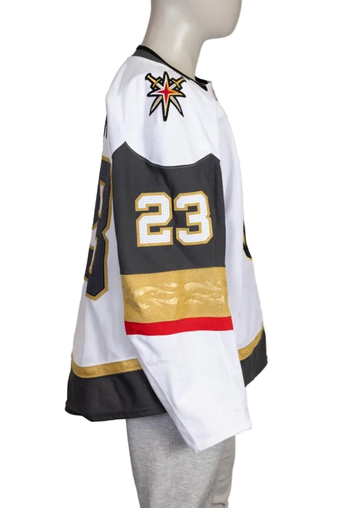 Game-Worn:#23 Cole Reinhardt White Set 2 2025/26-20585 - Vegas Team Store