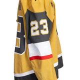Game-Worn:#23 Cole Reinhardt Gold Set 2 2025/26 Jersey-20663 - Vegas Team Store