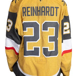Game-Worn:#23 Cole Reinhardt Gold Set 2 2025/26 Jersey-20663 - Vegas Team Store