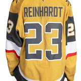 Game-Worn:#23 Cole Reinhardt Gold Set 2 2025/26 Jersey-20663 - Vegas Team Store