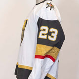 Game-Worn: #23 Cole Reinhardt White Set 1 2025/26  Jersey - 20178