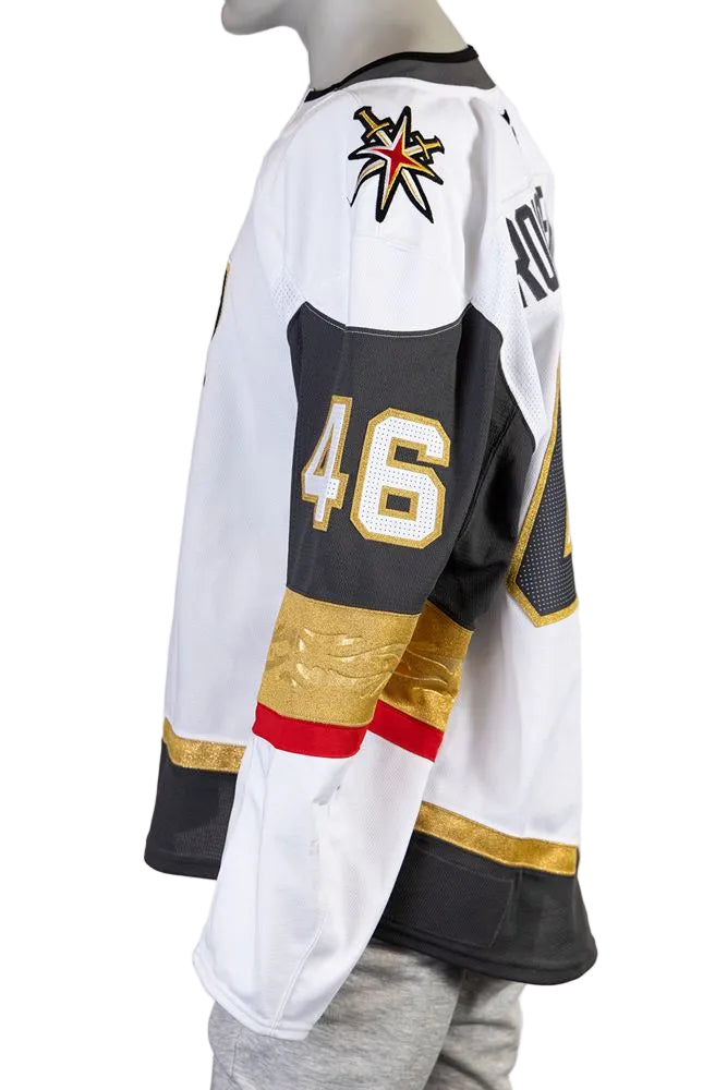 Game-Worn: #46 Jonas Rondbjerg White Set 1 2025/26 Jersey-20183 - Vegas Team Store