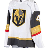 Game-Worn: #46 Jonas Rondbjerg White Set 1 2025/26 Jersey-20183 - Vegas Team Store