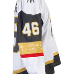Game-Worn: #46 Jonas Rondbjerg White Set 1 2025/26 Jersey-20183 - Vegas Team Store