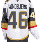 Game-Worn: #46 Jonas Rondbjerg White Set 1 2025/26 Jersey-20183 - Vegas Team Store