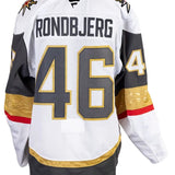 Game-Worn: #46 Jonas Rondbjerg White Set 1 2025/26 Jersey-20183 - Vegas Team Store