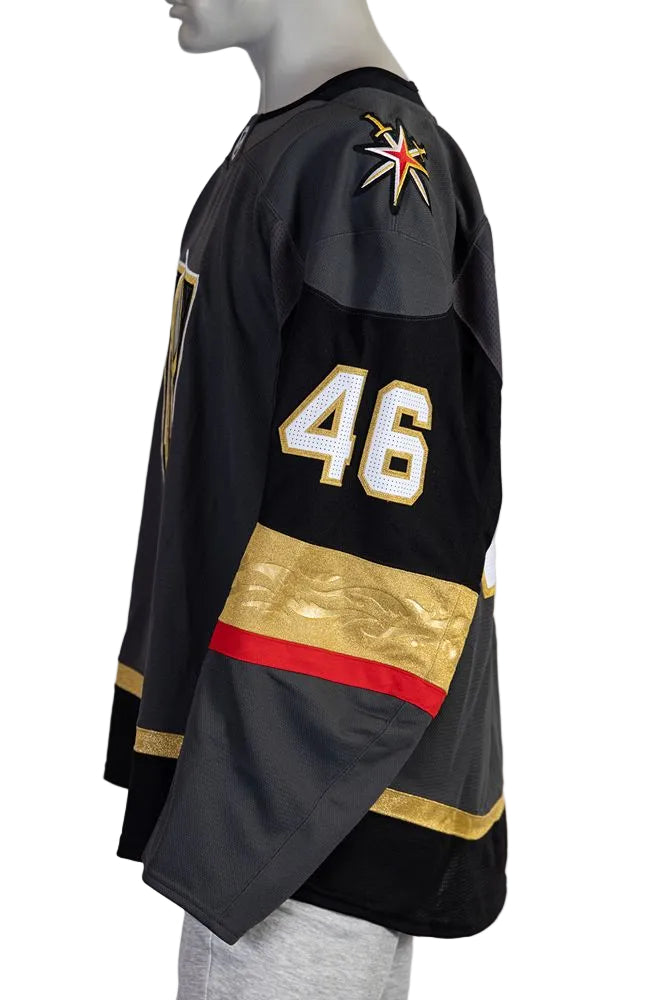Game-Issued: #46 Jonas Rondbjerg Gray Set 1 2025/26 Jersey-20367 - Vegas Team Store