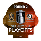Vegas Golden Knights vs. Anaheim Ducks 2026 Playoffs Pin - Round 2
