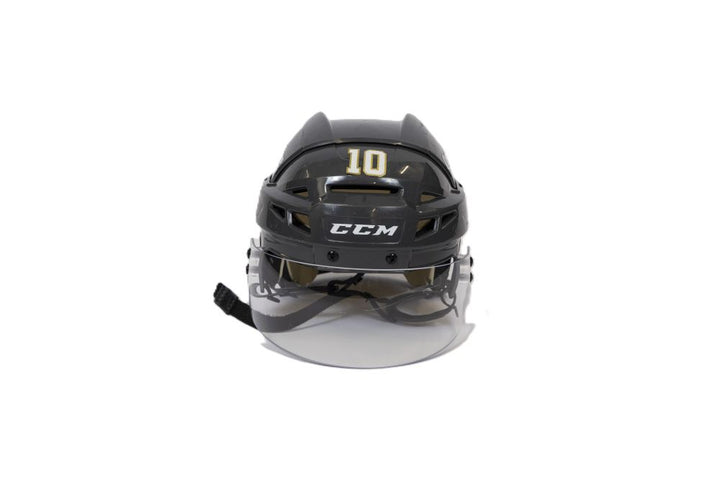 Game-Used: #10 Nicolas Roy Helmet-19376