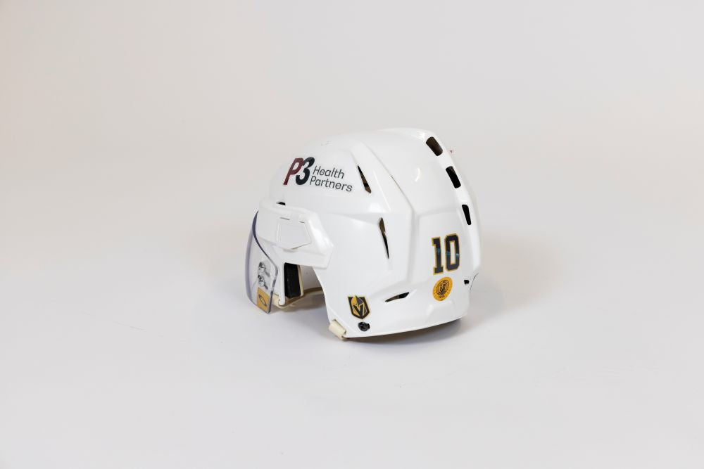 Game-Used: #10 Nicolas Roy Helmet-15103