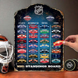 NHL Magnetic Standings Board