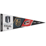 Vegas Golden Knights vs. Carolina Hurricanes 2026 Stanley Cup Final 12 x 30 Premium Pennant