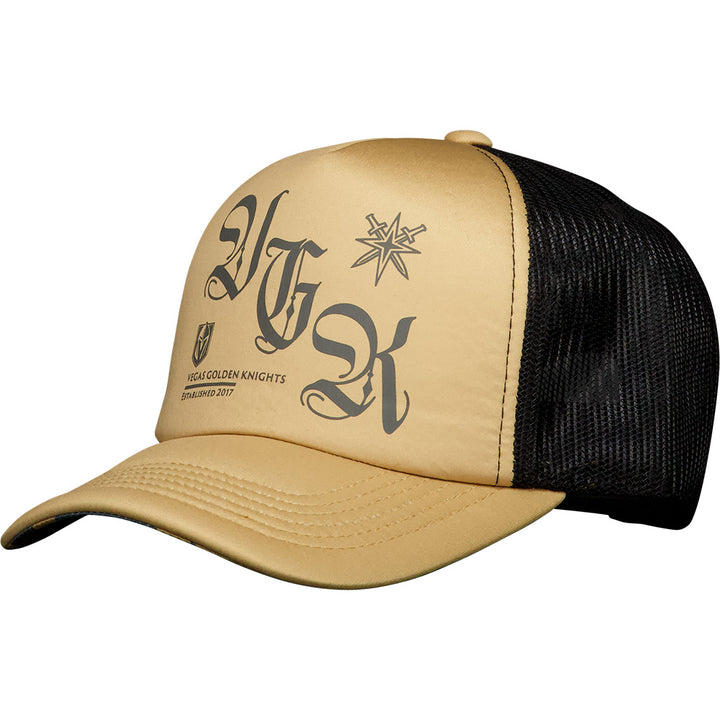 Vegas Golden Knights Gold Foam Trucker Cap