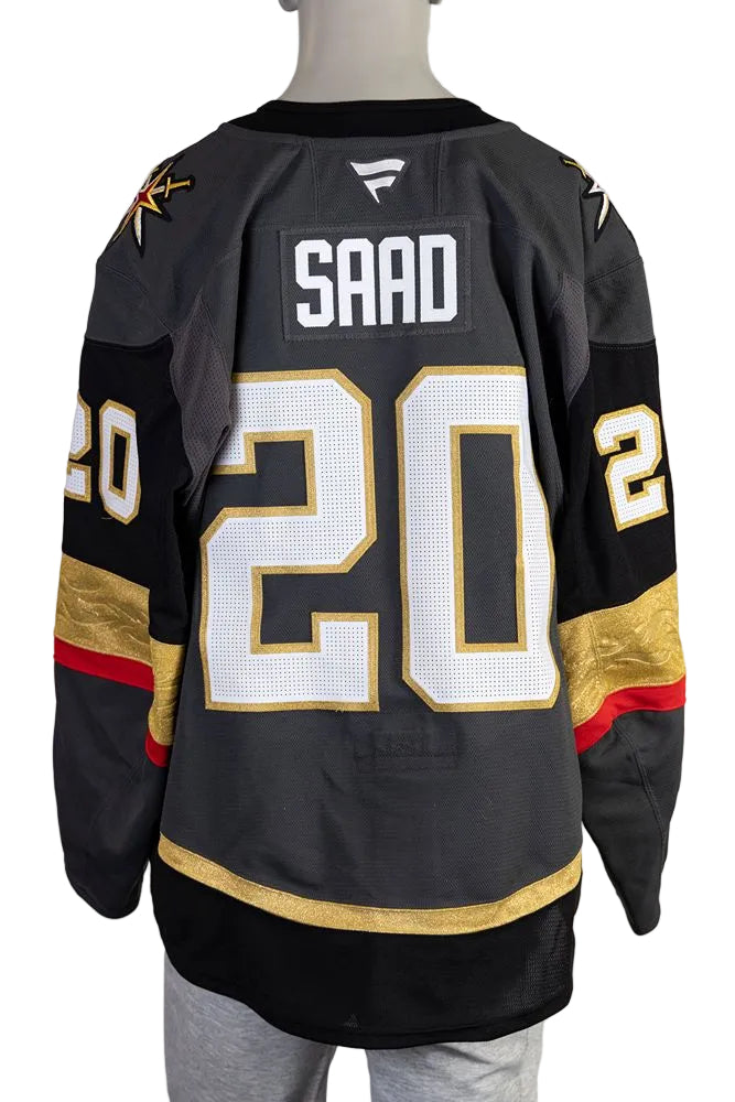 Game-Worn: #20 Brandon Saad Gray Set 1 2025/26 Jersey-20360 - Vegas Team Store