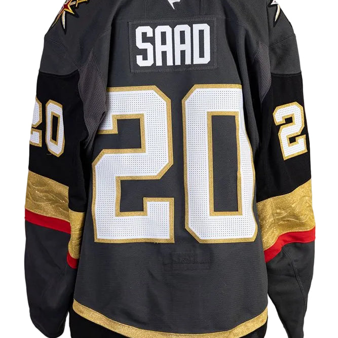 Game-Worn: #20 Brandon Saad Gray Set 1 2025/26 Jersey-20360 - Vegas Team Store