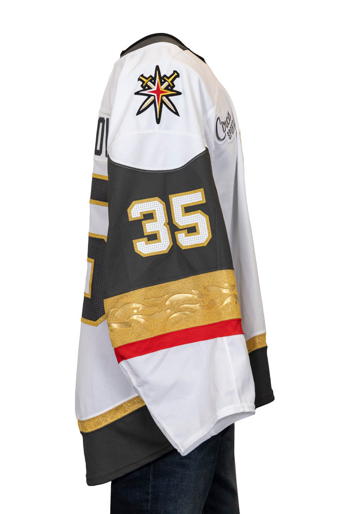 Bench-Worn: #35 Ilya Samsonov  2024-2025 White Jersey (Circa Patch) - 19363