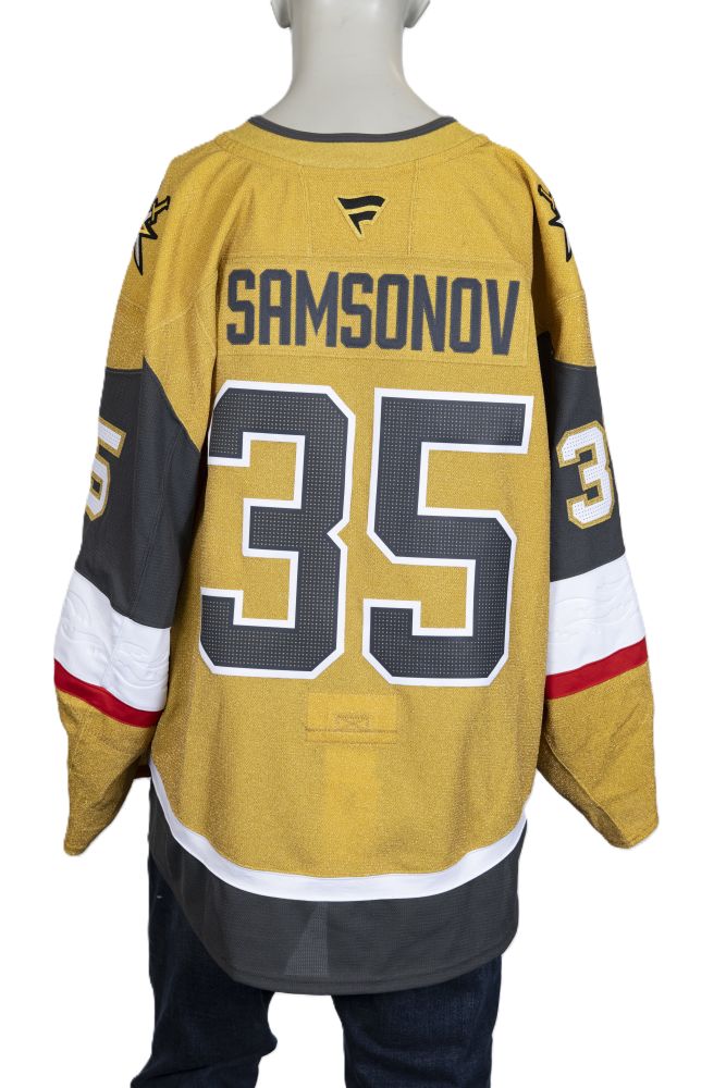 Game-Issued: #35 Ilya Samsonov Set 4 Jersey-19478