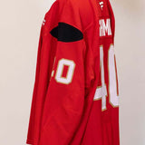 #40 Akira Schmid Red Practice Jersey - 20243