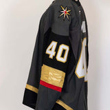 Game-Worn: #40 Akira Schmid Gray Set 1 2025/26  Jersey - 20366