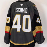 Game-Worn: #40 Akira Schmid Gray Set 1 2025/26  Jersey - 20366