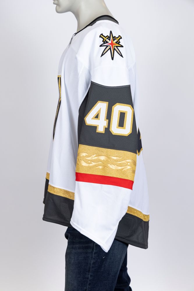Game-Issued: #40 Akira Schmid Circa Set Jersey-19488