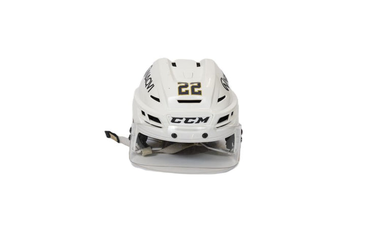 Game-Used: #22 Cole Schwindt Helmet-18970
