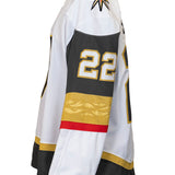 Game-Used: #22 Cole Schwindt  2024-2025 White Jersey (Circa Patch) - 19359