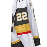Game-Used: #22 Cole Schwindt  2024-2025 White Jersey (Circa Patch) - 19359