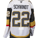 Game-Used: #22 Cole Schwindt  2024-2025 White Jersey (Circa Patch) - 19359
