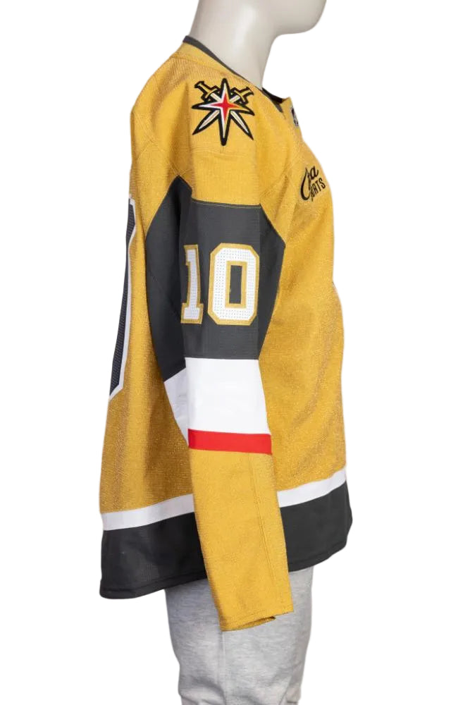 Game-Worn:#10 Colton Sissons Gold Set 2 2025/26 Jersey-20656 - Vegas Team Store