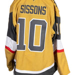 Game-Worn:#10 Colton Sissons Gold Set 2 2025/26 Jersey-20656 - Vegas Team Store