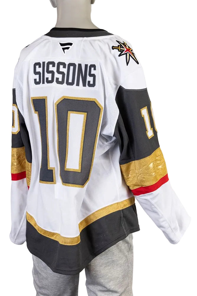 Game-Worn: #10 Colton Sissons White Set 1 2025/26 Jersey-20171 - Vegas Team Store