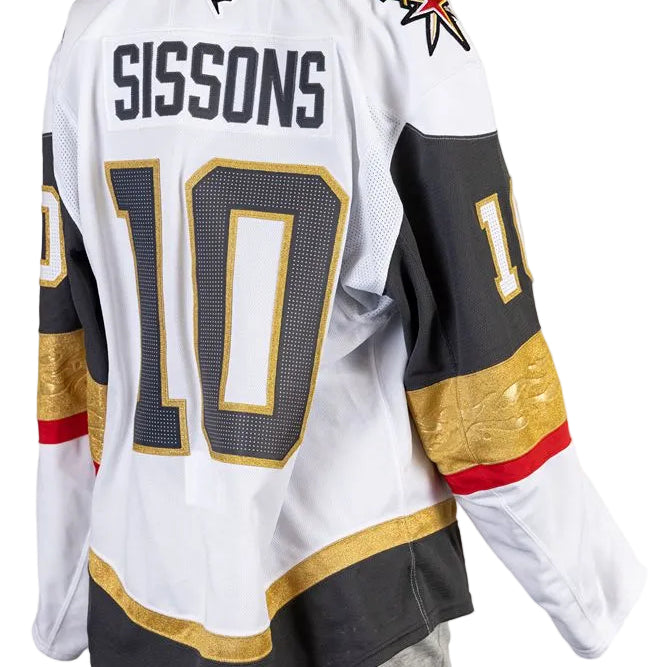 Game-Worn: #10 Colton Sissons White Set 1 2025/26 Jersey-20171 - Vegas Team Store