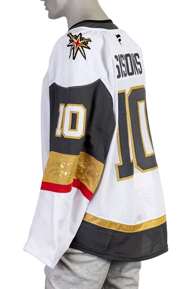 Game-Worn: #10 Colton Sissons White Set 1 2025/26 Jersey-20171 - Vegas Team Store