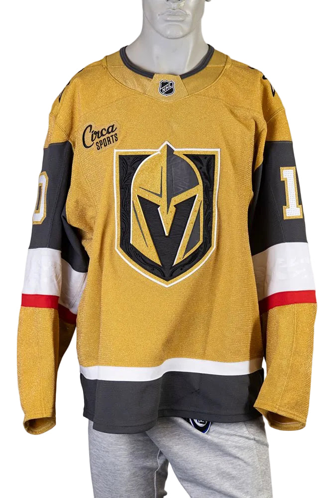 Game-Worn: #10 Colton Sissons Gold Set 1 2025/26 Jersey-20333 - Vegas Team Store