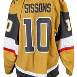 Game-Worn: #10 Colton Sissons Gold Set 1 2025/26 Jersey-20333 - Vegas Team Store