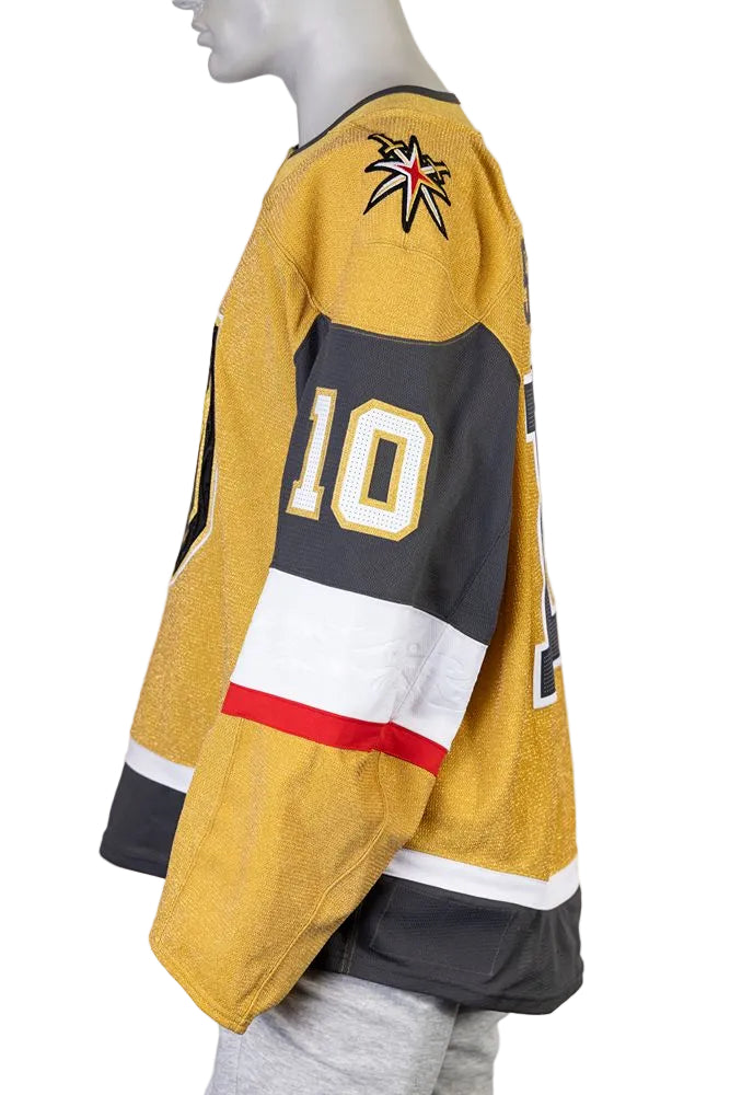 Game-Worn: #10 Colton Sissons Gold Set 1 2025/26 Jersey-20333 - Vegas Team Store