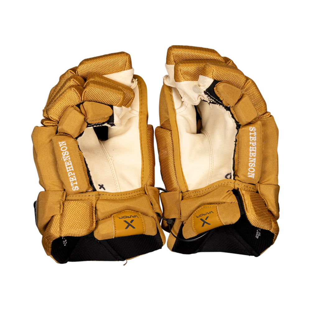 Game-Worn: #20 Chandler Stephenson 2023-2024 Winter Classic Style Gloves - 17105