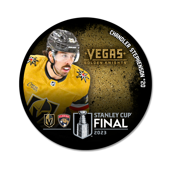 Vegas Golden Knights 2023 Stanley Cup Final Chandler Stephenson Puck