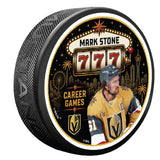 Vegas Golden Knights Mark Stone 777 Career Games Puck
