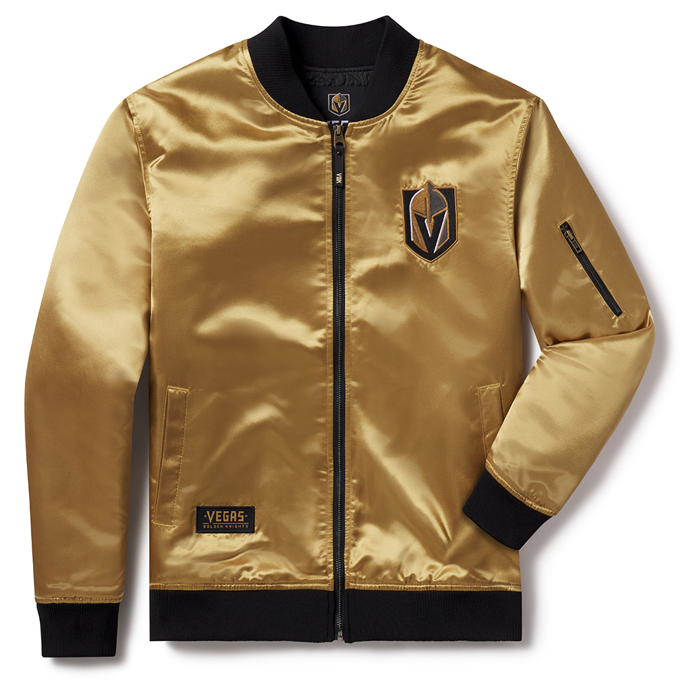 Vegas Golden Knights Gold Bomber Jacket