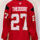 #27 Shea Theodore Red Practice Jersey - 20234