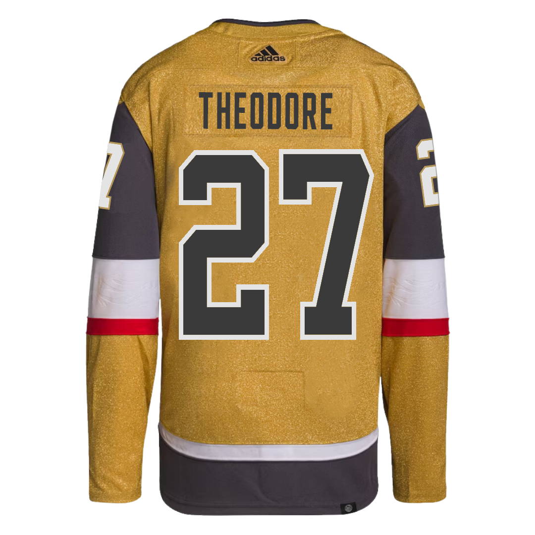 Shea Theodore Authentic Home Gold Jersey