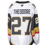 Game-Worn: #27 Shea Theodore White Circa Set 1 2025/26 Jersey-20098
